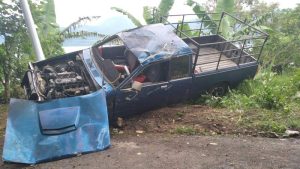 Joven pierde el control del vehículo en el Lago de Coatepeque