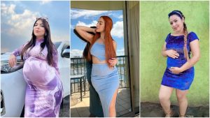 Tiktokers salvadoreñas lucen su pancita de embarazo en sensuales trajes de baño