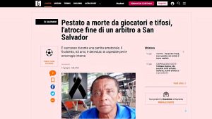 Asesinato de árbitro salvadoreño recorre el mundo