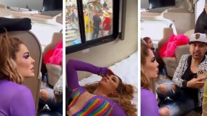 VIDEO. Ninel Conde queda atrapada en supuesto tiroteo durante festival LGBT+