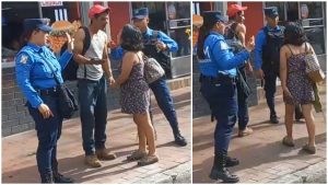 VIDEO: Se viraliza pelea de pareja en pleno centro de San Salvador