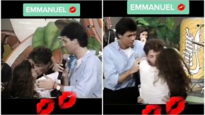 ¡Emmanuel corresponde beso robado! Un TikTok del recuerdo muestra cómo en los años 80 era el más deseado