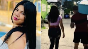 "¡Atol, tamales, riguas!", Abigaíl Mancía y su novio recorren las calles vendiendo