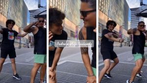 VIDEO. Billy Grimaldi se gana los piropos de sus fans al bailar con su hijo