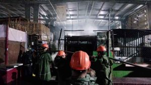 Un cortocircuito provoca incendio en mercado El Ángel de Sonsonate