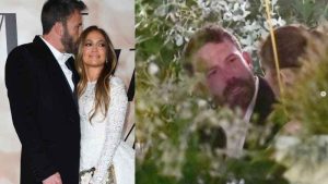 ¿Primera pelea? Captan a Ben Affleck llorando en un restaurante mientras JLo trata de consolarlo