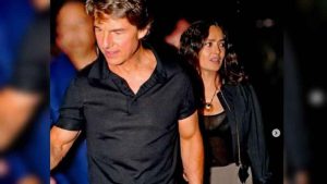 Salma Hayek fue opacada por Tom Cruise en un restaurante de Londres