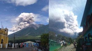 Las impactantes imágenes de la “actividad explosiva” del volcán de Fuego