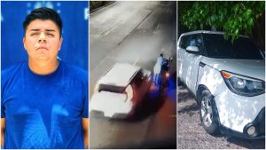 VIDEO: Cámara capta momento en que conductor distraído atropelló a motociclista en Soyapango