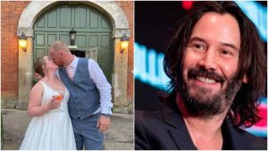 FOTOS: Keanu Reeves sorprende a una pareja al “colarse” en su fiesta de boda