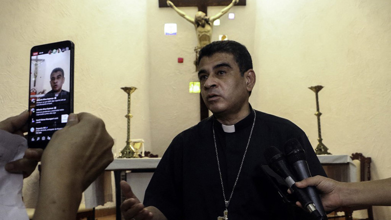Obispo católico nicaragüense Rolando Álvarez