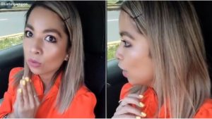 "Ataque masivo", tiktoker Karla Campos es interceptada por insistentes limpiaparabrisas