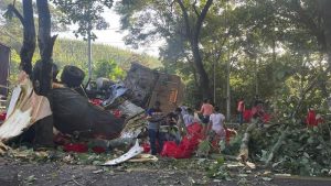 accidente, camion, pollos, san rafael cedros, cuscatlan