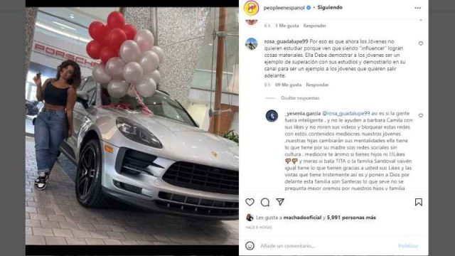 Hija De Carolina Sandoval Presume Que Se Compró Un Lujoso Auto Gracias