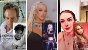 Celebridades comparten fotos de su adolescencia como parte de un reto en TikTok