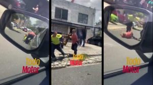 Intolerancia: Se viraliza video de tres personas que golpean a un hombre en plena vía de San Salvador