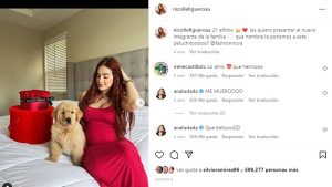 VIDEO: “¡Quedó precioso!”. En pleno embarazo Nicolle Figueroa se pinta