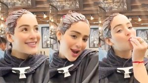 VIDEO: “¡Quedó precioso!”. En pleno embarazo Nicolle Figueroa se pinta de nuevo el cabello
