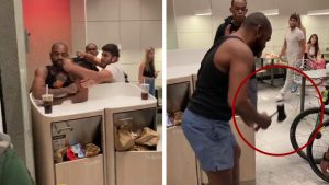 VIDEO: Disputa en Nueva York termina con un hombre empuñando un hacha y amenazando a comensales de restaurante