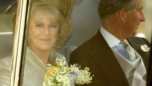 Camila Parker el día de su boda civil con Carlos III