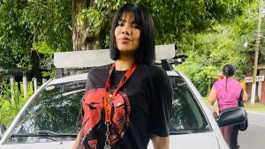 Abigaíl Mancía sufre accidente de tránsito: "Primera vez que toco a un carro, las veces anteriores han sido muros"