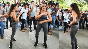 VIDEO: “Robótica”, la nueva bailarina que causa furor en el parque Libertad