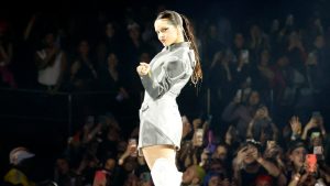 VIDEO: Rosalía expresó su amor por El Salvador en concierto en Bogotá