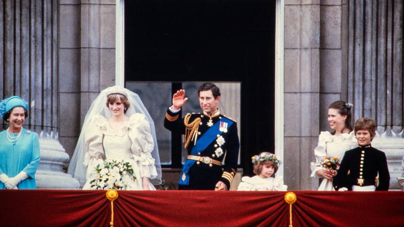 Diana y Carlos el día de su boda.  Foto/AFP