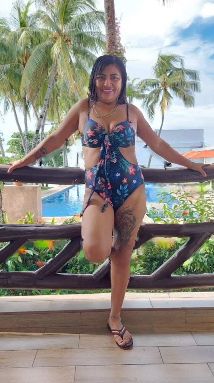 ¡No fue a la playa! Yanira Berríos se las ingenia para divertirse en