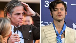 Harry Styles "escupe" a Chris Pine y las redes sociales enloquecen