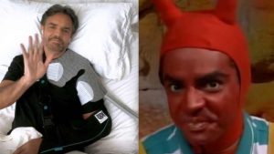 Eugenio Derbez sorprende al burlarse del grave accidente que lo tiene en cama