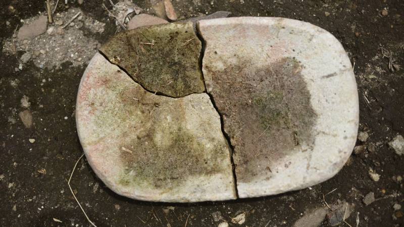 En el lugar del hallazgo precolombino se han encontrado una variedad de fragmentos de cerámica entre otras cosas. Foto EDH/ Francisco Rubio
