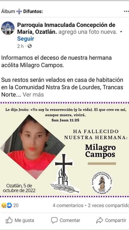 Victor Manuel Cruz Milagro Campos feminicidio ozatlan usulutan126