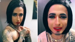 Giovanni "El Ricky" Cruz se viste de mujer y pide que lo sigan en sus redes sociales