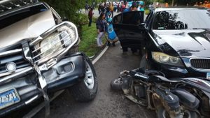 Cuádruple accidente de Sonsonate deja dos mujeres lesionadas