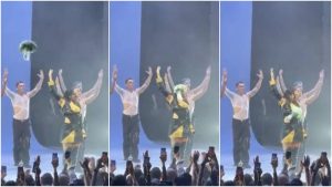 La inesperada reacción de Rosalía tras recibir un golpe en pleno concierto
