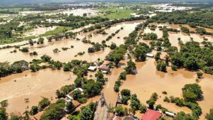 Imágenes aéreas que muestran la magnitud de las inundaciones