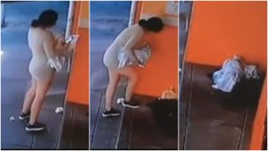 Mujer abandona bebe barrio san jacinto 1