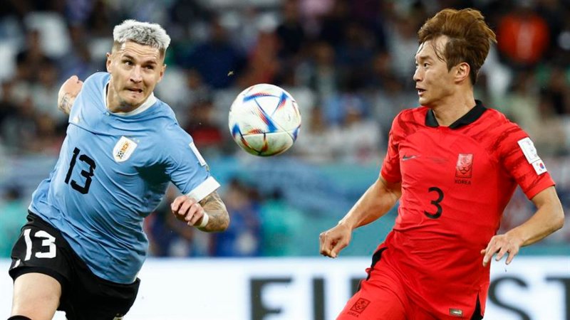 Corea Del Sur Uruguay Selecciones Nacionales Fútbol Partido