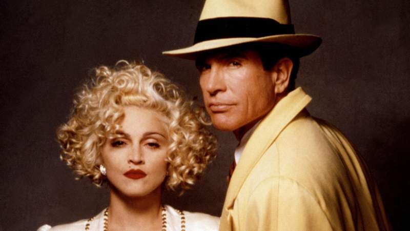 Warren Beatty y Madonna protagonizaron el filme "Dick Tracy" de 1990. Foto: Buena Vista Pictures