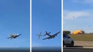 VIDEO. Dos avionetas chocaron en medio de un show en Texas