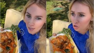 La reacción de una tiktoker de EE. UU. al probar la yuca de Santa Ana