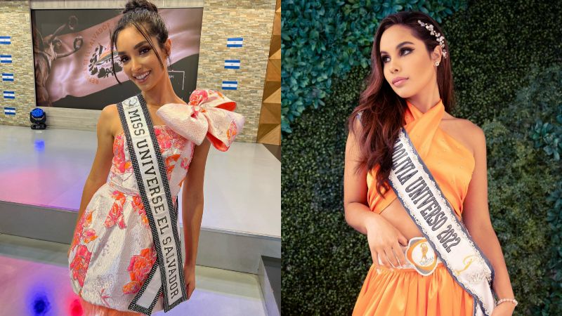  Miss Bolivia y Miss El Salvador