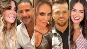 Famosos de la farándula nacional en la boda de Andrea Mariona