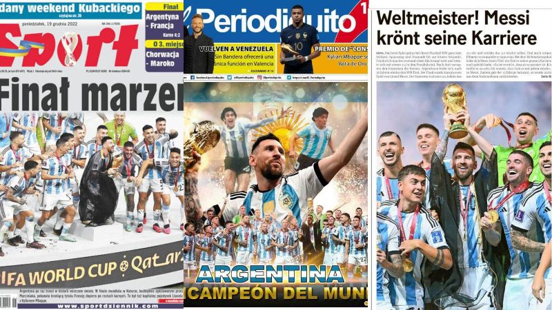 Argentina y su título, las portadas dieron vuelta al mundo - Noticias de El  Salvador