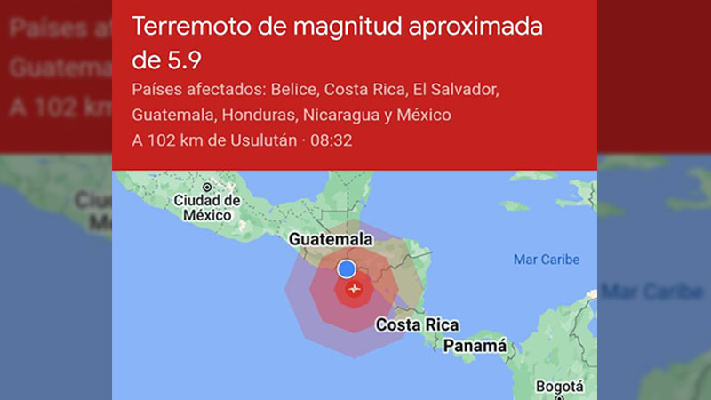 Google alertou com precisão sobre um terremoto de 5,9 graus que afetou o país nesta quinta-feira