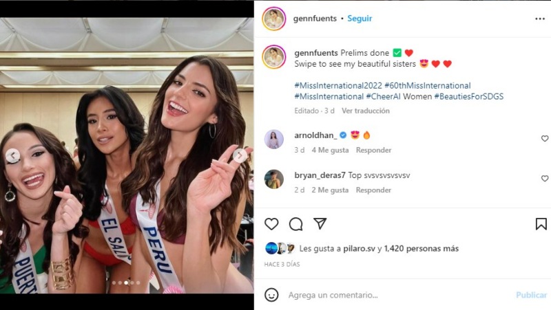 salvadoreña en Miss Internacional