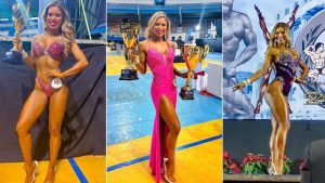 Linda Sibrián se luce en competencia fitness
