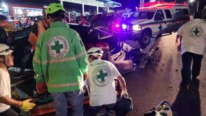 Motociclista herido en múltiple choque en el bulevar Venezuela