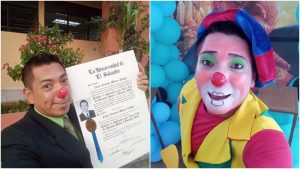 ¡Un ejemplo de perseverancia! Payaso Zacatillo logró graduarse de profesor en Matemáticas de la UES